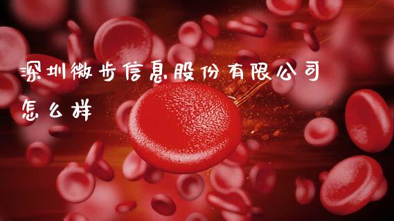深圳微步信息股份有限公司怎么样_https://cj007.lansai.wang_金融监管_第1张
