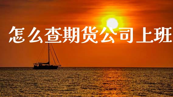 怎么查期货公司上班_https://cj007.lansai.wang_期货开户_第1张