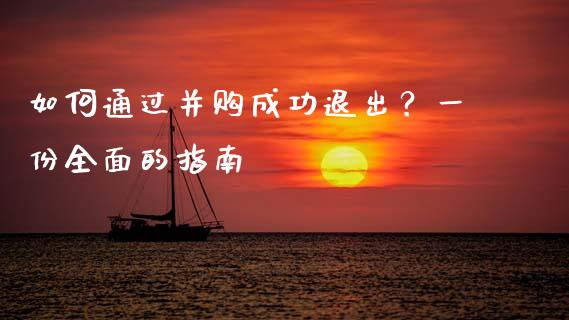 如何通过并购成功退出？一份全面的指南_https://cj007.lansai.wang_外汇交易_第1张
