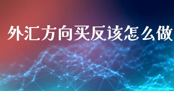 外汇方向买反该怎么做_https://cj007.lansai.wang_全球市场_第1张