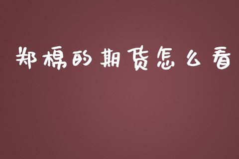 郑棉的期货怎么看_https://cj007.lansai.wang_债券资讯_第1张