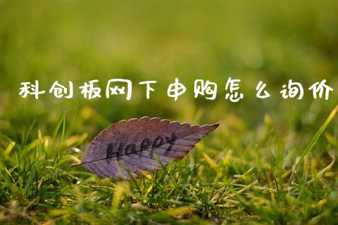科创板网下申购怎么询价_https://cj007.lansai.wang_债券资讯_第1张