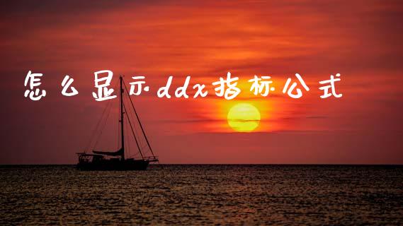 怎么显示ddx指标公式_https://cj007.lansai.wang_债券资讯_第1张