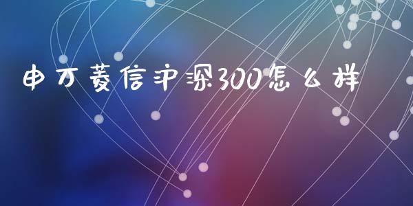 申万菱信沪深300怎么样_https://cj007.lansai.wang_债券资讯_第1张