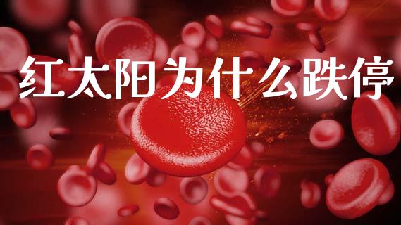 红太阳为什么跌停_https://cj007.lansai.wang_金融监管_第1张