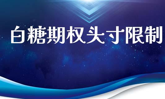 白糖期权头寸限制_https://cj007.lansai.wang_外汇交易_第1张
