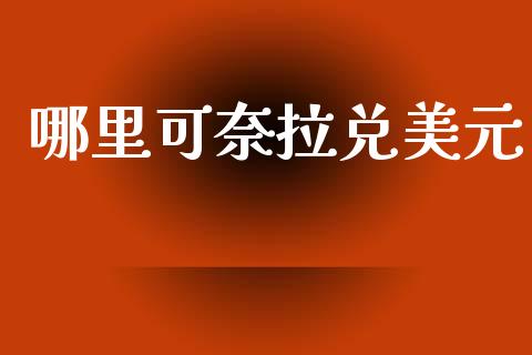 哪里可奈拉兑美元_https://cj007.lansai.wang_全球市场_第1张