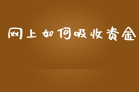 网上如何吸收资金_https://cj007.lansai.wang_期货开户_第1张