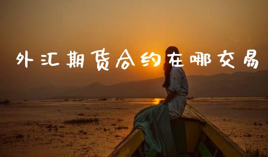 外汇期货合约在哪交易_https://cj007.lansai.wang_债券资讯_第1张
