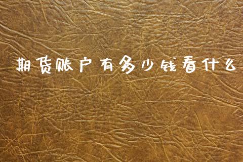 期货账户有多少钱看什么_https://cj007.lansai.wang_期货开户_第1张