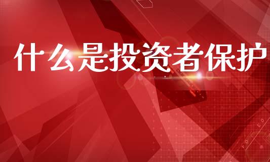 什么是投资者保护_https://cj007.lansai.wang_金融监管_第1张