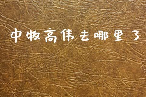 中牧高伟去哪里了_https://cj007.lansai.wang_债券资讯_第1张