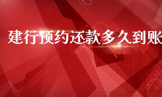 建行预约还款多久到账_https://cj007.lansai.wang_外汇交易_第1张