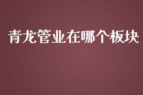 青龙管业在哪个板块_https://cj007.lansai.wang_财经新闻_第1张