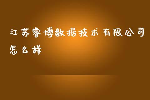 江苏睿博数据技术有限公司怎么样_https://cj007.lansai.wang_全球市场_第1张