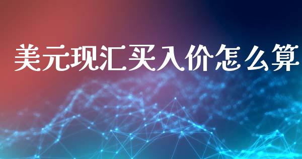 美元现汇买入价怎么算_https://cj007.lansai.wang_金融监管_第1张