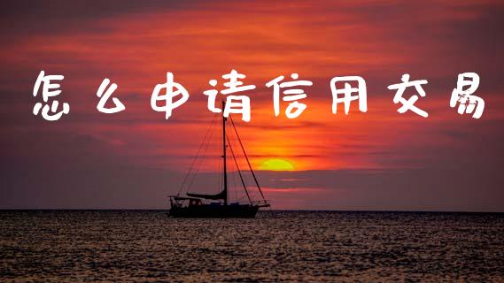 怎么申请信用交易_https://cj007.lansai.wang_期货开户_第1张