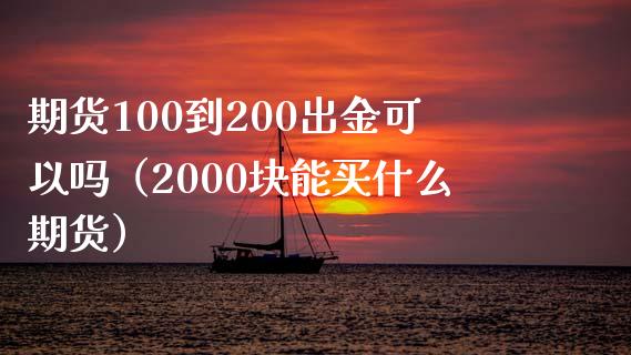 期货100到200出金可以吗（2000块能买什么期货）_https://cj007.lansai.wang_期货开户_第1张