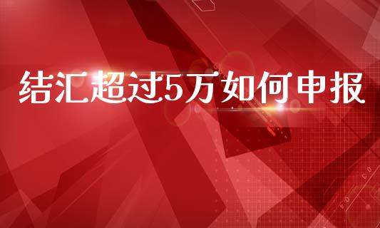 结汇超过5万如何申报_https://cj007.lansai.wang_债券资讯_第1张