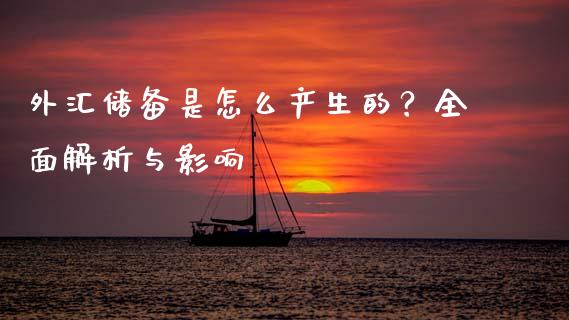 外汇储备是怎么产生的？全面解析与影响_https://cj007.lansai.wang_金融监管_第1张