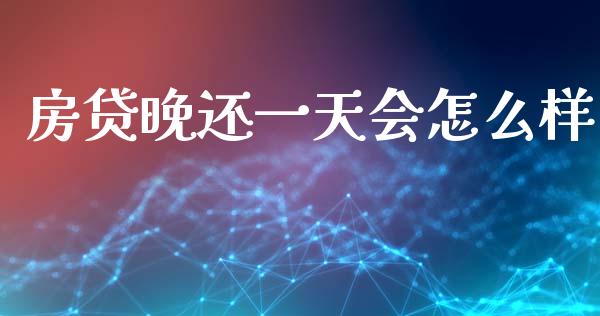 房贷晚还一天会怎么样_https://cj007.lansai.wang_财经新闻_第1张
