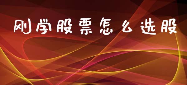 刚学股票怎么选股_https://cj007.lansai.wang_期货开户_第1张