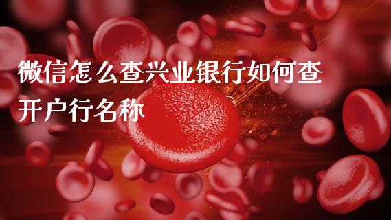 微信怎么查兴业银行如何查开户行名称_https://cj007.lansai.wang_外汇交易_第1张