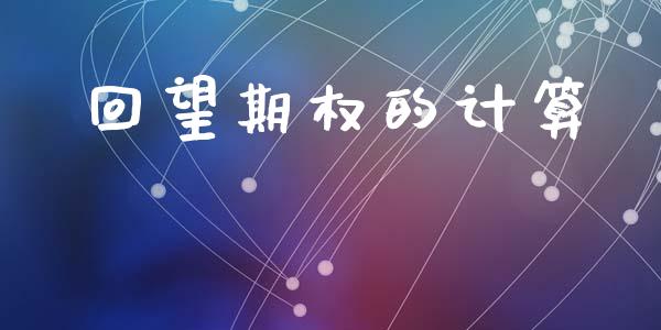 回望期权的计算_https://cj007.lansai.wang_财经新闻_第1张
