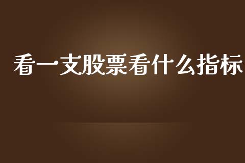 看一支股票看什么指标_https://cj007.lansai.wang_期货开户_第1张