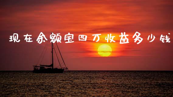 现在余额宝四万收益多少钱_https://cj007.lansai.wang_金融监管_第1张