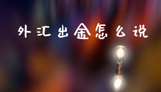 外汇出金怎么说_https://cj007.lansai.wang_金融监管_第1张