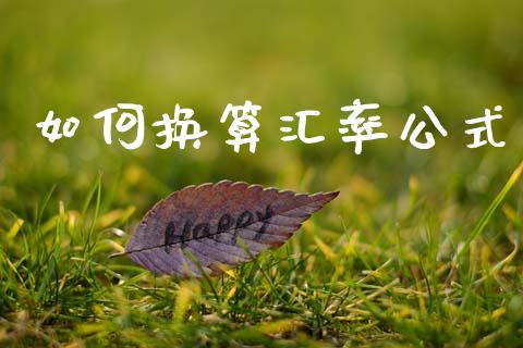 如何换算汇率公式_https://cj007.lansai.wang_外汇交易_第1张