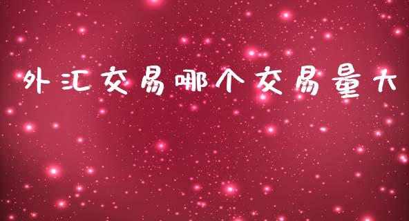 外汇交易哪个交易量大_https://cj007.lansai.wang_金融监管_第1张