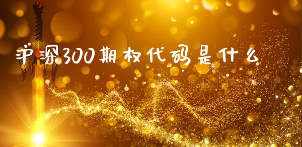 沪深300期权代码是什么_https://cj007.lansai.wang_金融监管_第1张