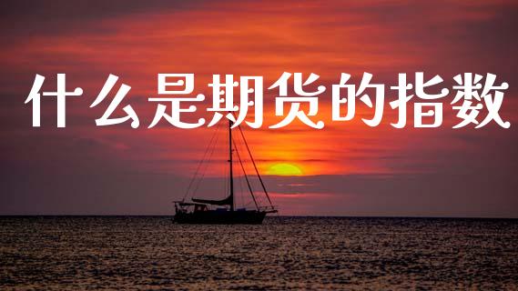什么是期货的指数_https://cj007.lansai.wang_财经新闻_第1张