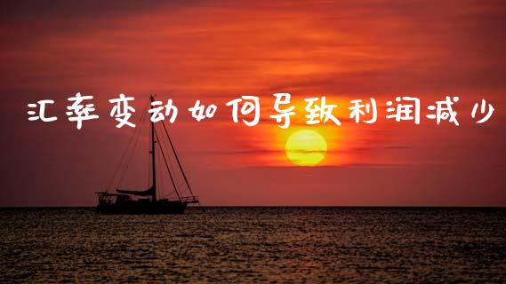 汇率变动如何导致利润减少_https://cj007.lansai.wang_外汇交易_第1张