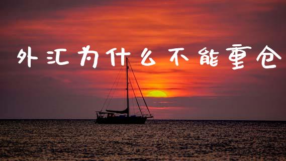 外汇为什么不能重仓_https://cj007.lansai.wang_全球市场_第1张