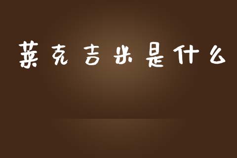 莱克吉米是什么_https://cj007.lansai.wang_债券资讯_第1张
