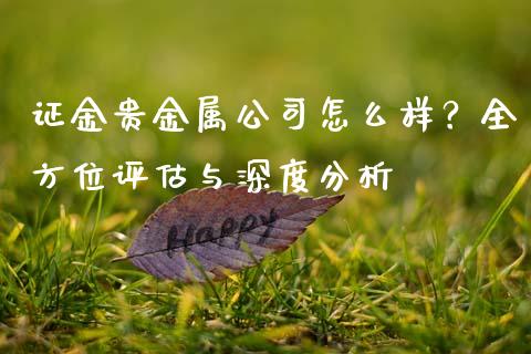 证金贵金属公司怎么样？全方位评估与深度分析_https://cj007.lansai.wang_期货开户_第1张