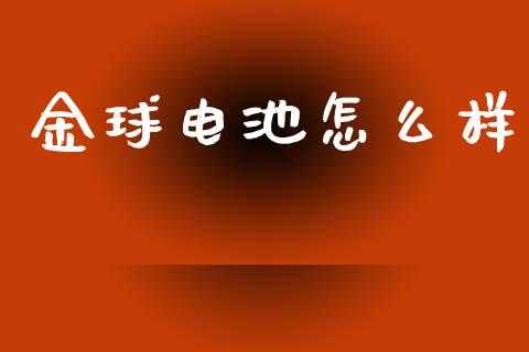 金球电池怎么样_https://cj007.lansai.wang_金融监管_第1张