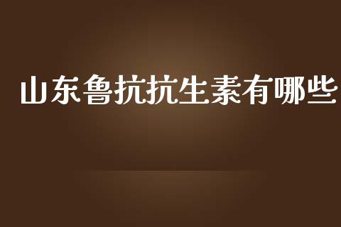 山东鲁抗抗生素有哪些_https://cj007.lansai.wang_期货开户_第1张