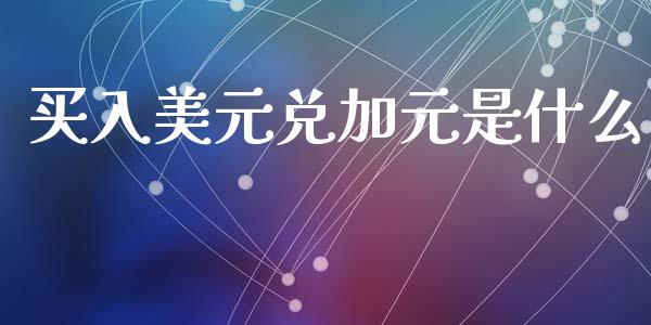 买入美元兑加元是什么_https://cj007.lansai.wang_全球市场_第1张