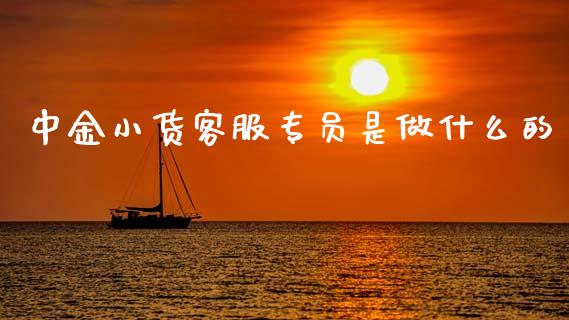 中金小货客服专员是做什么的_https://cj007.lansai.wang_期货开户_第1张