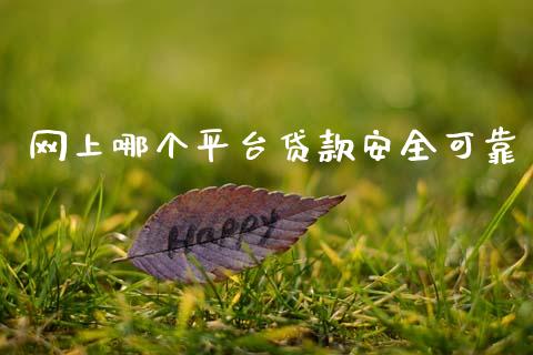 网上哪个平台贷款安全可靠_https://cj007.lansai.wang_金融监管_第1张