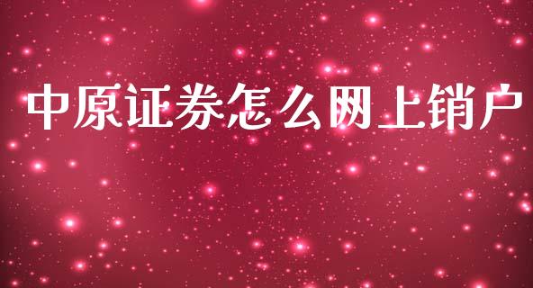 中原证券怎么网上销户_https://cj007.lansai.wang_金融监管_第1张