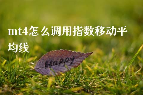mt4怎么调用指数移动平均线_https://cj007.lansai.wang_财经新闻_第1张