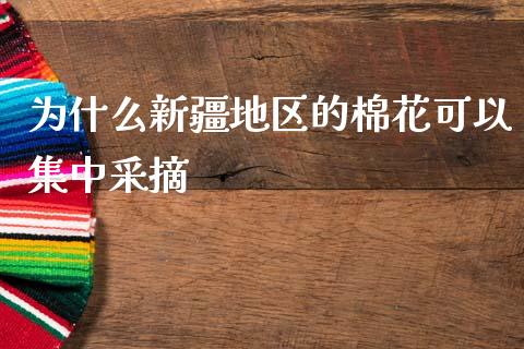 为什么新疆地区的棉花可以集中采摘_https://cj007.lansai.wang_全球市场_第1张