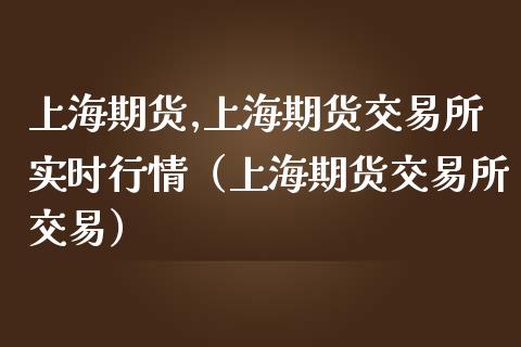 上海期货,上海期货交易所实时行情(上海期货交易所交易)_期货开户_第1张_期货开户_金融监管_外汇交易_债券资讯_全球市场_财经新闻 上海期货,上海期货交易所实时行情(上海期货交易所交易)_https://cj007.lansai.wang_期货开户_第1张