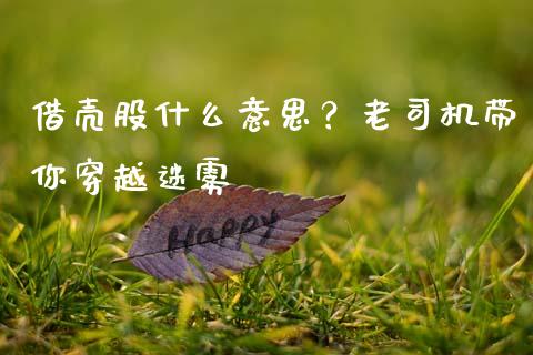 借壳股什么意思？老司机带你穿越迷雾_https://cj007.lansai.wang_金融监管_第1张