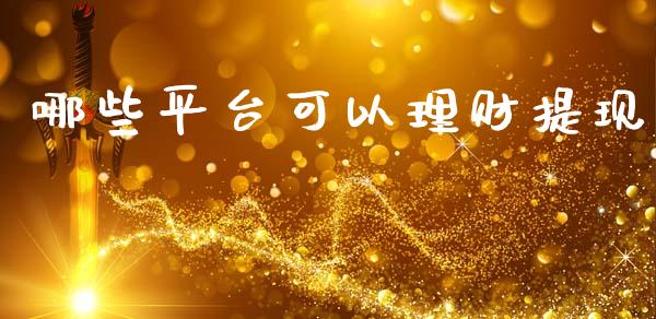 哪些平台可以理财提现_https://cj007.lansai.wang_金融监管_第1张